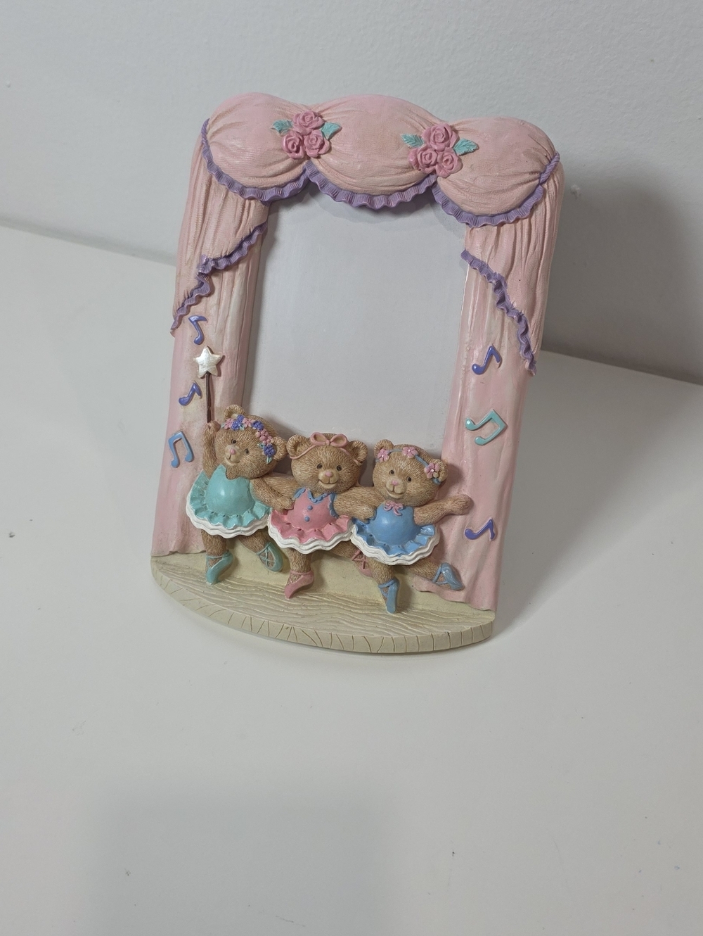 Russ Pink Ballerina Bears Picture Frame